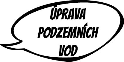 Úprava podzemních vod rozcestník bublina
